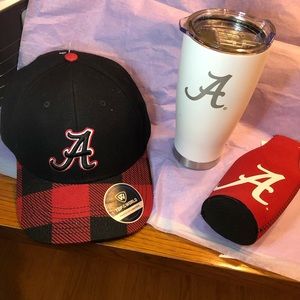 Alabama cup , Hat, and a drink Huggy